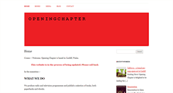 Desktop Screenshot of openingchapter.com